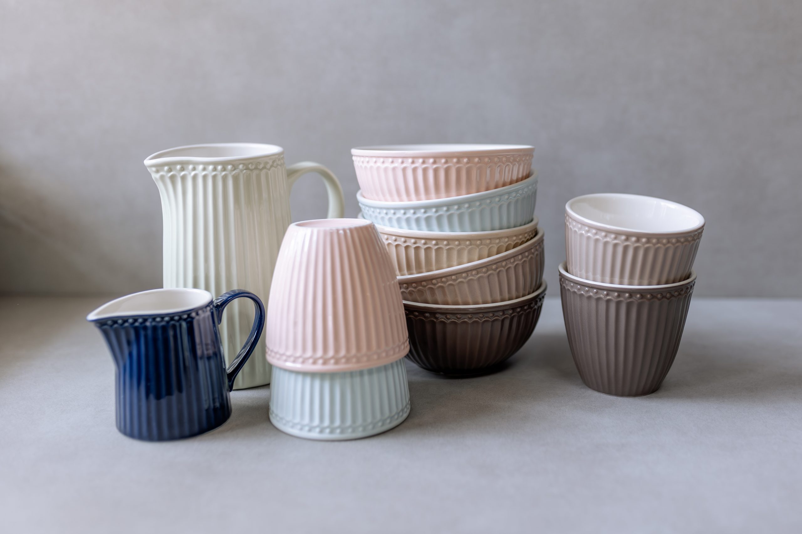 Greengate verschiedene Artikel, Tisch dekore und Tassen